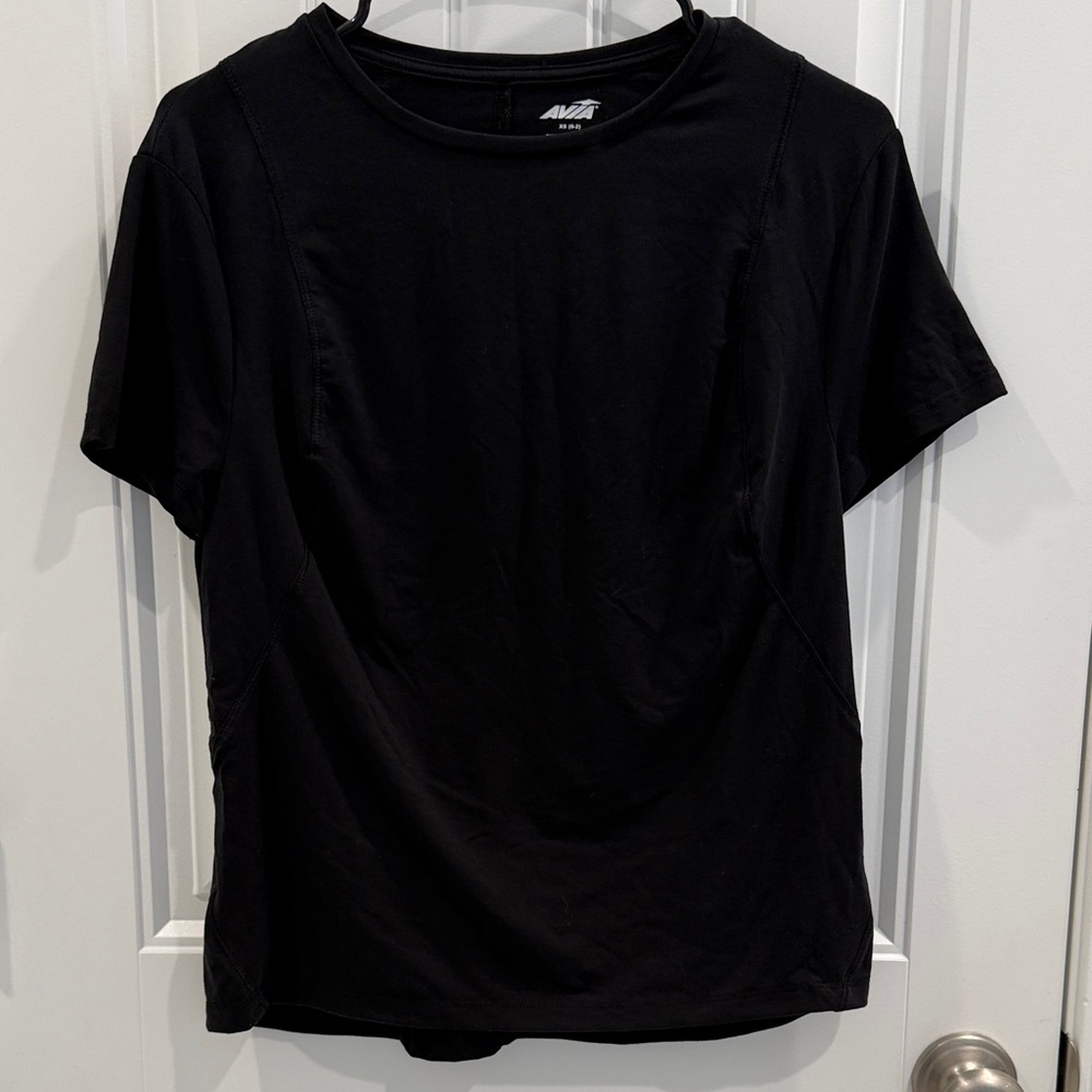Avia Black Short Sleeve Crew Tee